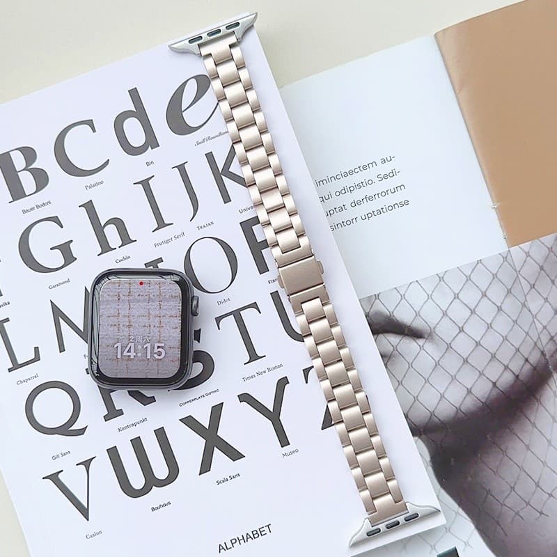 สายนาฬิกาโลหะบางสแตนเลส for Smartwatch Iwatch Apple Watch Ultra SE 3 2 Series 11 10 9 8 7 6 49 46 45 44 42 40 38mm รูปที่ 6
