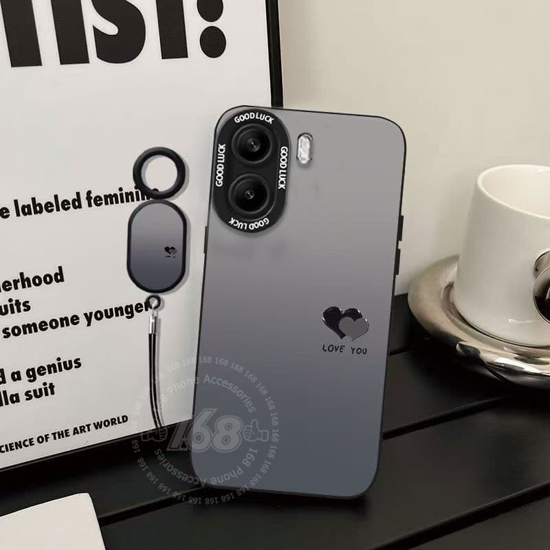 เคส OPPO A6X A6S A6t A6 เคส OPPO A6t Pro เคสไล่สีรูปหัวใจ กันกระแทก พร้อมที่ป้องกันเลนส์กล้อง หนังสายนำโทรศัพท์ ซิลิโคนด้านนุ่มกันลายนิ้วมือ สำหรับเด็กผู้ชาย เด็กผู้หญิง และนักเรียน รูปที่ 8