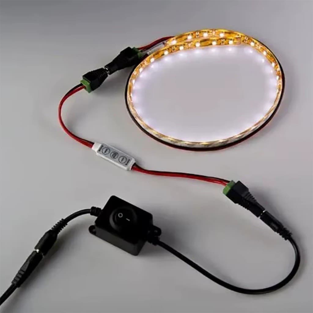 ร้านคนไทย！ RF11 12V รีโมทคอนโทรลไร้สาย Controller Dimmer หัวสองด้าน อุปกรณ์เสริม สําหรับ Mini LED Strip Light รูปที่ 9