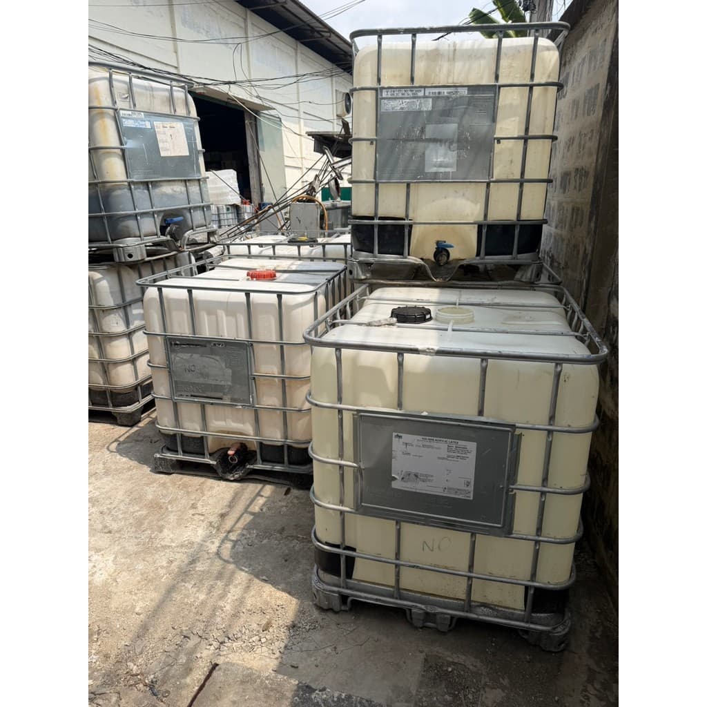 ถัง IBC ยกชุดโครง+ถัง ปริมาณ 1000 ลิตร ถังเบ้าท์ฝาบน ขนาด 6 นิ้ว มีคราบนิดหน่อย ถัง1000ลิตร รูปที่ 2