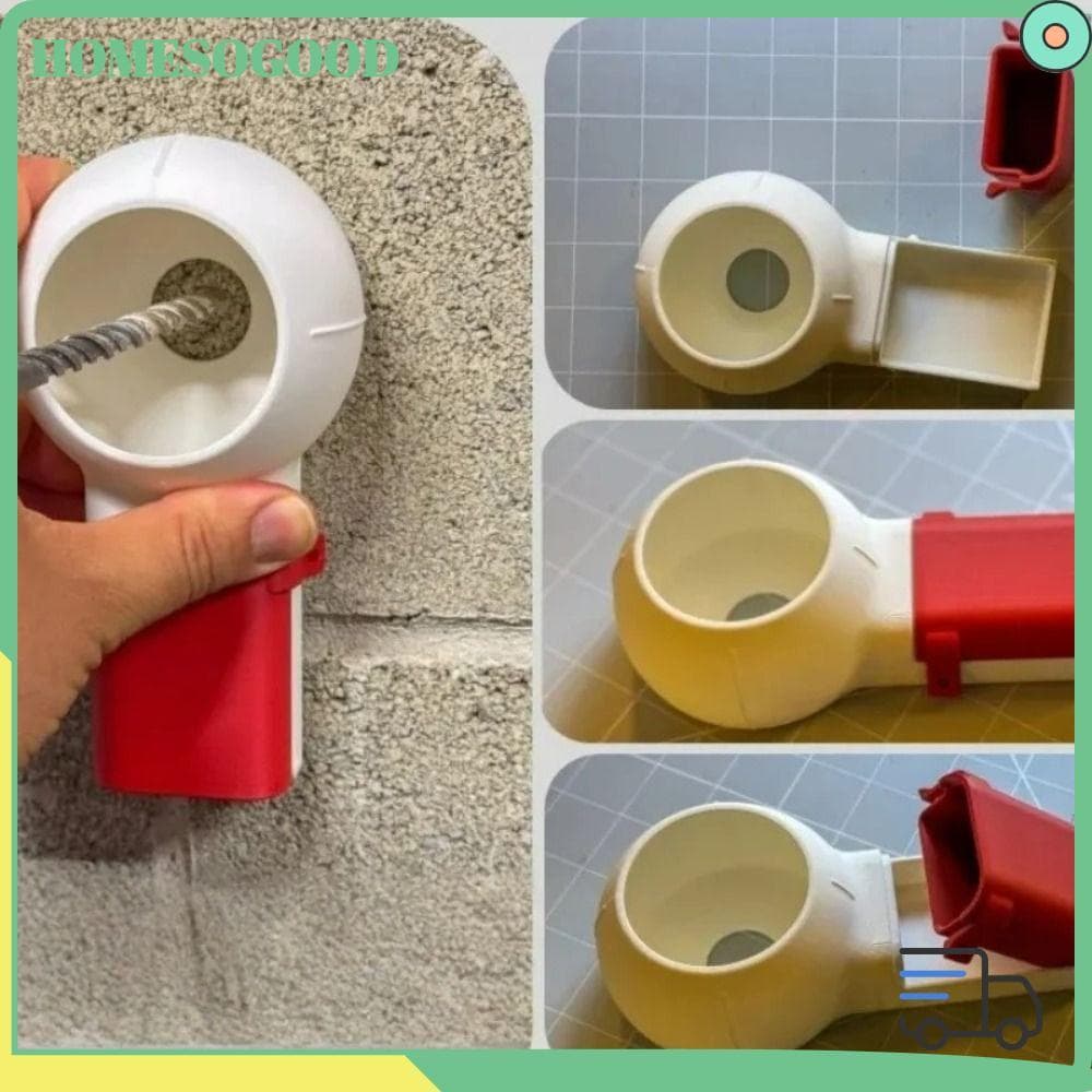 โฮมโซดี กล่องเก็บฝุ่นสว่านไฟฟ้า ป้องกันฝุ่นสากล สําหรับเจาะบิตและเศษก่อสร้าง รูปที่ 1