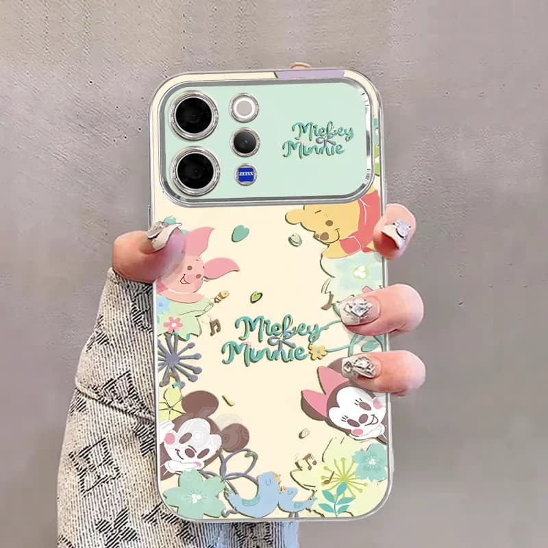 เคส Vivo V70 Case เคสลายการ์ตูนน่ารัก ดอกไม้ การ์ตูนมิกกี้ มินนี่เมาส์ เคสกันกระแทก ซิลิโคนเคลือบนุ่ม สำหรับเด็กผู้หญิง เด็กผู้ชาย นักเรียน รูปที่ 2