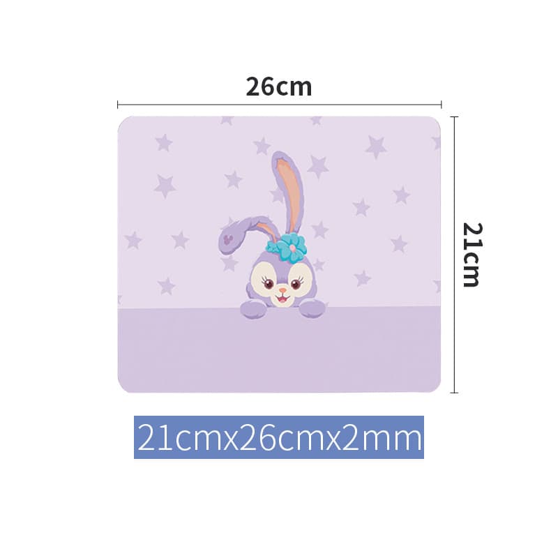 แผ่นรองเม้าส์ ที่รองเมาส์ ป้องกันการลื่นไถล 260x210x2 มม แผ่นรองเม้าส์ลายการ์ตูน หนานุ่มลื่น ทนทาน รูปที่ 3