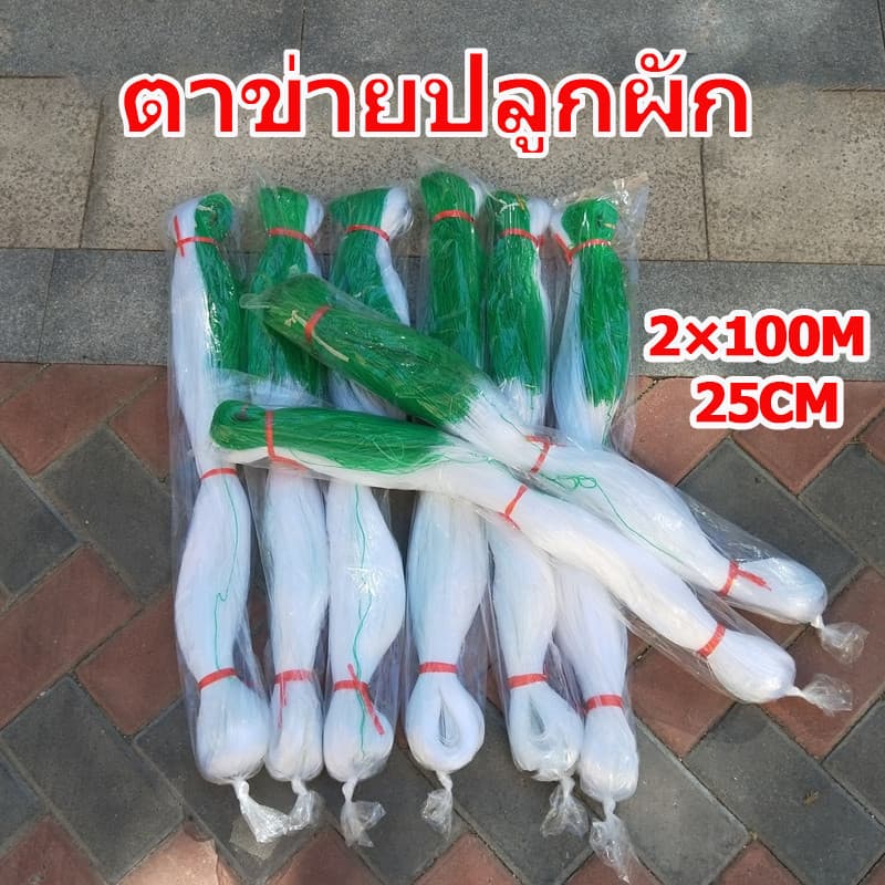โครงไม้เลื้อย ตาข่ายไนลอน 2x100 ม. สำหรับปลูกแตงกวา ตาข่ายปลูกผัก อุปกรณ์ทำสวน ทนทาน รูปที่ 5