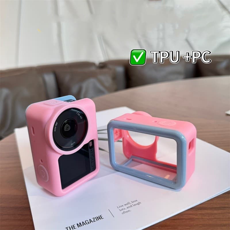 TPU + PC Hard Shell เคสป้องกันสําหรับ DJI Osmo Action 6/5 Pro/4/3 Anti-Scratch กันกระแทกฝาครอบกล้อง รูปที่ 5
