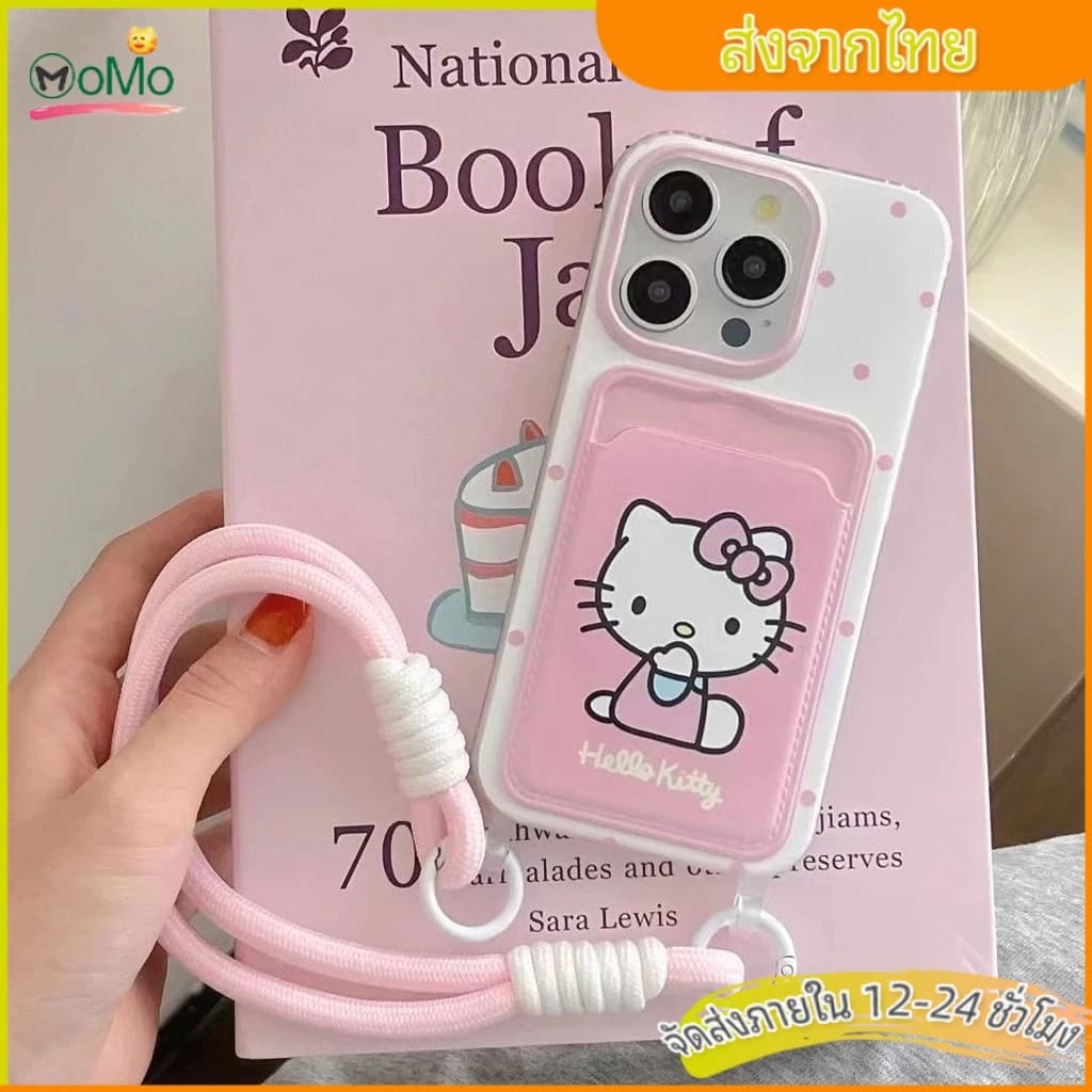 MOMO เคสสำหรับIPhone 16 15 14 13 12 11 Pro Max 7Plus 8 7 Plus X XR XS Max เคสไอโฟน น่ารักโบว์สีชมพูแฟชั่นการ์ตูนดูเดิล รูปที่ 3