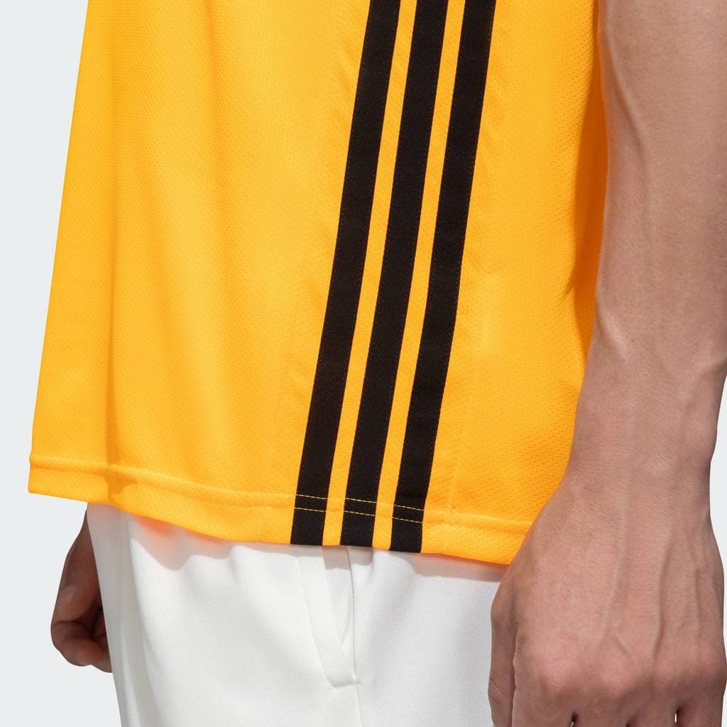 adidas Gym & Training เสื้อยืด WORKOUT ESSENTIALS BASE 3-STRIPES ผู้ชาย สีส้ม KD0709 รูปที่ 7