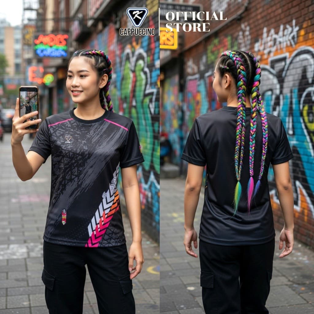 CAPPUCCINO เสื้อกีฬาแขนสั้น รุ่น K12 รูปที่ 6