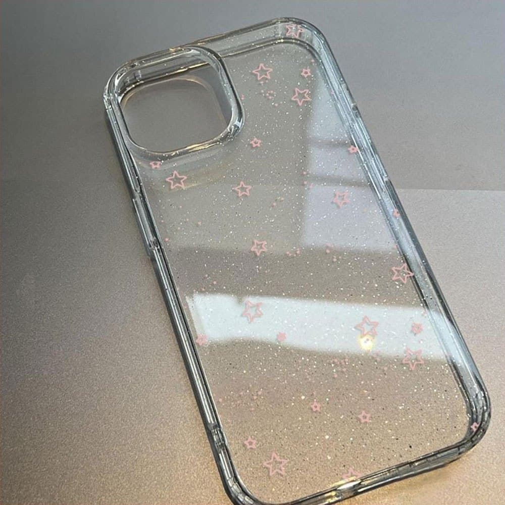 COD-ในไทยเคส ใส กากเพชร INSดาวสีฟ้า For OPPO A38 A17 A17K A15 A15S A16S A57 A77 A38 A18 A31 A8 A53 A33 A32 A3X A52 A92 รูปที่ 4