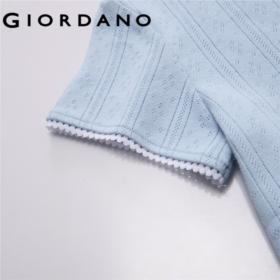 GIORDANO เสื้อยืดผู้หญิง Women's Cotton Regular Tee 05326559 รูปที่ 5
