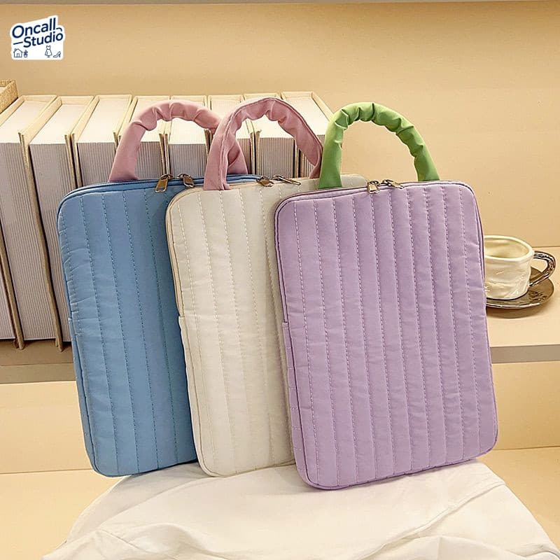 กระเป๋าใส่ iPad 11นิ้ว แลปท็อป 14นิ้ว สีสันน่ารัก พกพาสะดวก ของน่ารักยอดนิยม ของขวัญสำหรับนักเรียน รูปที่ 3