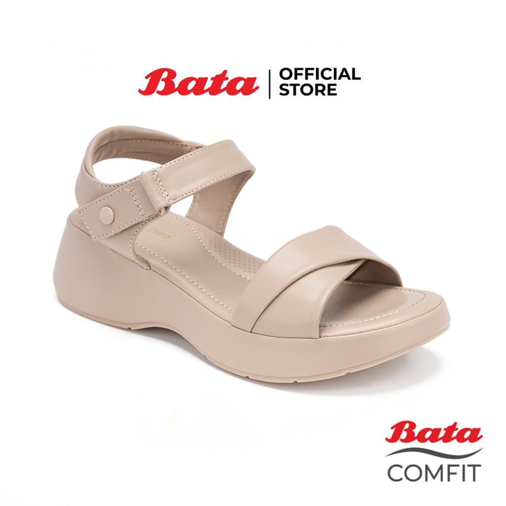 Bata บาจา รองเท้าเพื่อสุขภาพแบบรัดส้น สูง 1.5 นิ้ว สำหรับผู้หญิง รุ่น G-CINDEREL สีดำ 6016247 สีเบจ 6018247 รูปที่ 1
