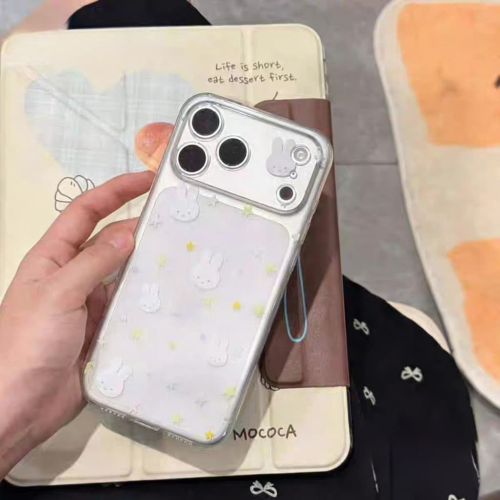 เคสไอโฟน15 สำหรับIPhone 17 11 15 13 Air 12 16 14 Pro Max X XR 14 7 16 15 8 Plus ฮิต เคสใส ลายมิฟฟี้กระต่าย น่ารัก2026 รูปที่ 2