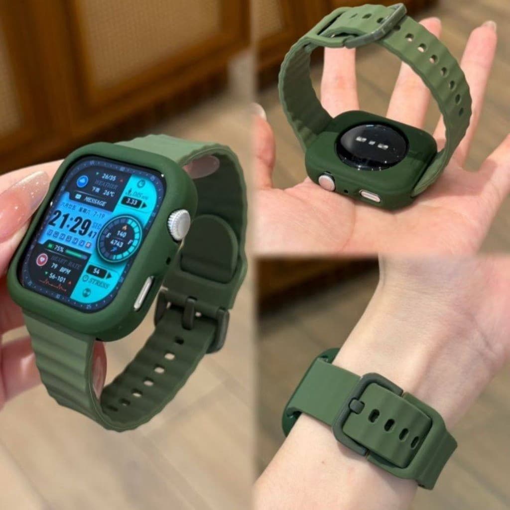2 in 1 สายรัดซิลิโคนเหลว Soft Shell สําหรับ Huawei Watch Fit4Pro Fit3,สร้อยข้อมือสายรัดข้อมือกีฬาที่ทนทานและเคสป้องกันสําหรับ Fit4 รูปที่ 5