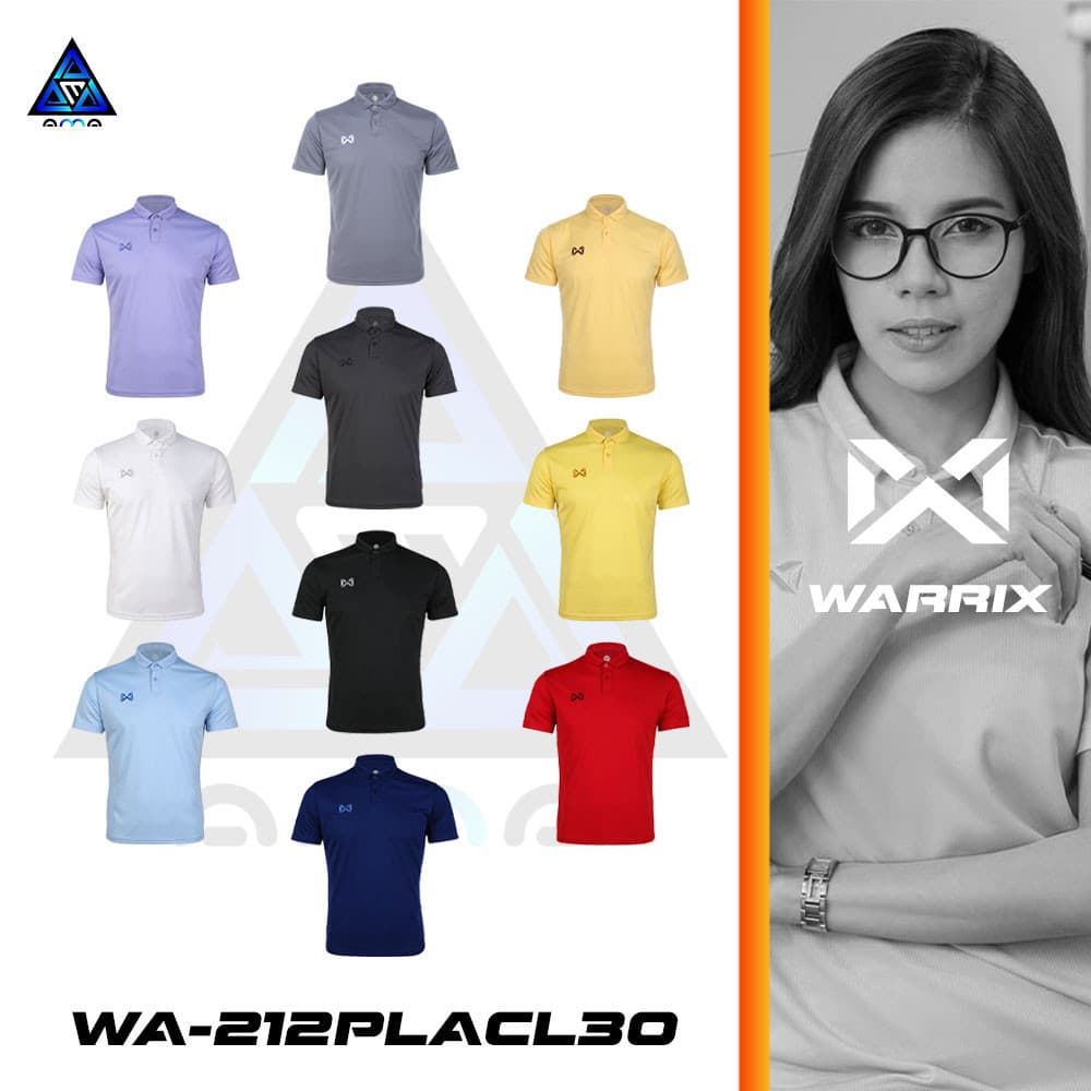 ลดแล้วลดอีก30% SS เสื้อ WARRIX รุ่น PIQUE รหัส WA-212PLACL30 วาริกซ์เสื้อโปโล WARRIX แท้100% รูปที่ 1