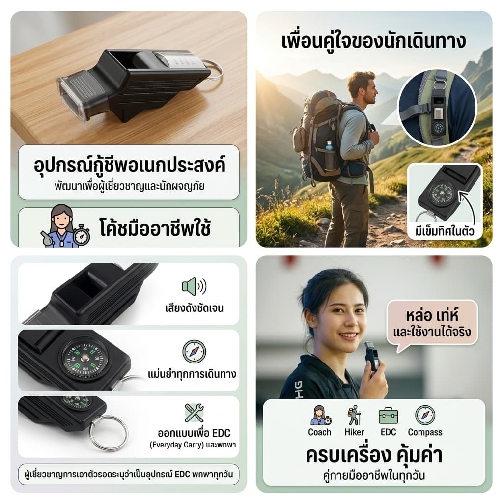 ราคาต่ำสุดนกหวีดความถี่สูงสำหรับการเอาตัวรอดกลางแจ้ง/ นกหวีดกีฬา นกหวีดฉุกเฉิน เสียงดัง นกหวีดพร้อมเชือกเส้นเล็กง รูปที่ 9