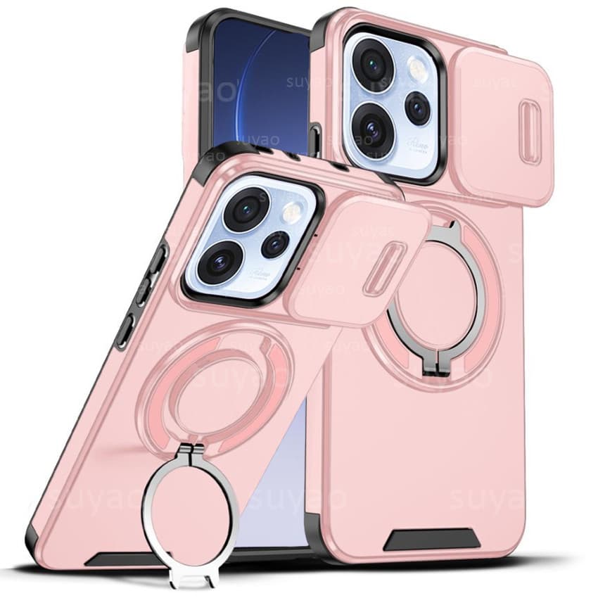 สําหรับOppo Reno 15 Pro Max 15F ProMax 14 14F 13 2026 เคสโทรศัพท์เกราะแหวนผู้ถือแม่เหล็กเลนส์ป้องกันกรณีReno15 Reno15Pro Reno15F Reno15ProMaxกันกระแทกปกหลัง รูปที่ 2