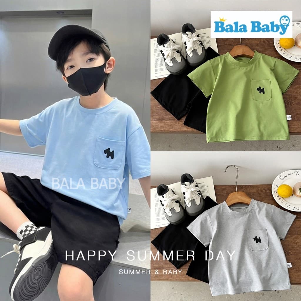 ชุดเซ็ตเด็ก ชุดเซ็ต 2 ชิ้นเด็กผู้ชาย เสื้อยืดกางเกงขาสั้น Size80-120cm DXT04 รูปที่ 4