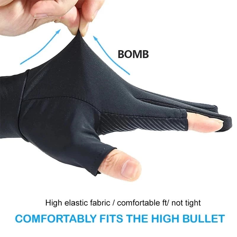 ถุงมือมอเตอร์ไซค์ 1คู่ กันแดด UPF50+ ระบายอากาศ กันลื่น แบบครึ่งนิ้ว ใส่สบาย สำหรับขี่มอเตอร์ไซค์ ปั่นจักรยาน ตกปลา รูปที่ 3