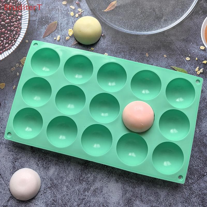 3D Ball Round Half Sphere Silicone Mold For DIY Baking Pudding Mousse Chocolate แม่พิมพ์เค้กเป็นมิตรกับสิ่งแวดล้อมอุปกรณ์ครัวเครื่องมือ รูปที่ 3