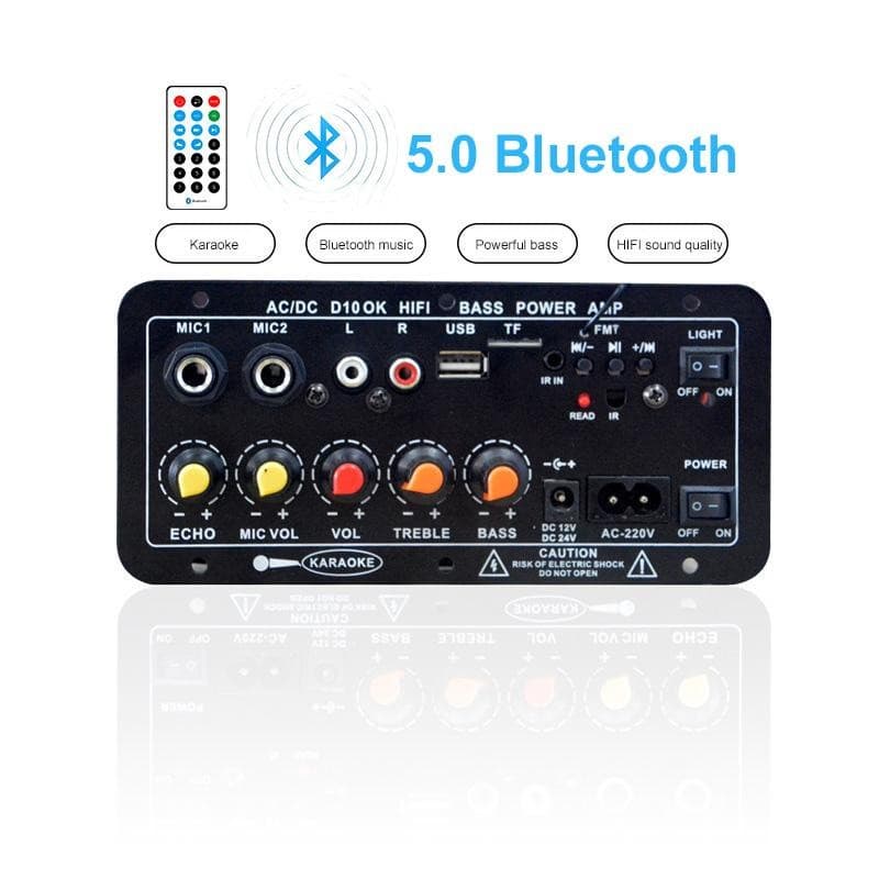 จัดส่งที่รวดเร็ว แอมป์บลูทูธ แอมป์จิ๋ว เครื่องขยายเสียง 900w 2ch บลูทูธ usb ฟังชั้นครบ โมแรงๆ รูปที่ 2