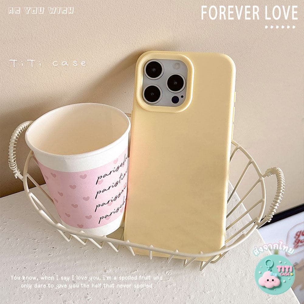 goodสีลูกกวาดแบบเรียบง่าย เคสไอโฟน For iPhone 11 17 16 15 12 13 14 15 Pro Max XR X XS Max 7 8 16 Plus เคสมือถือ สีพื้น รูปที่ 6