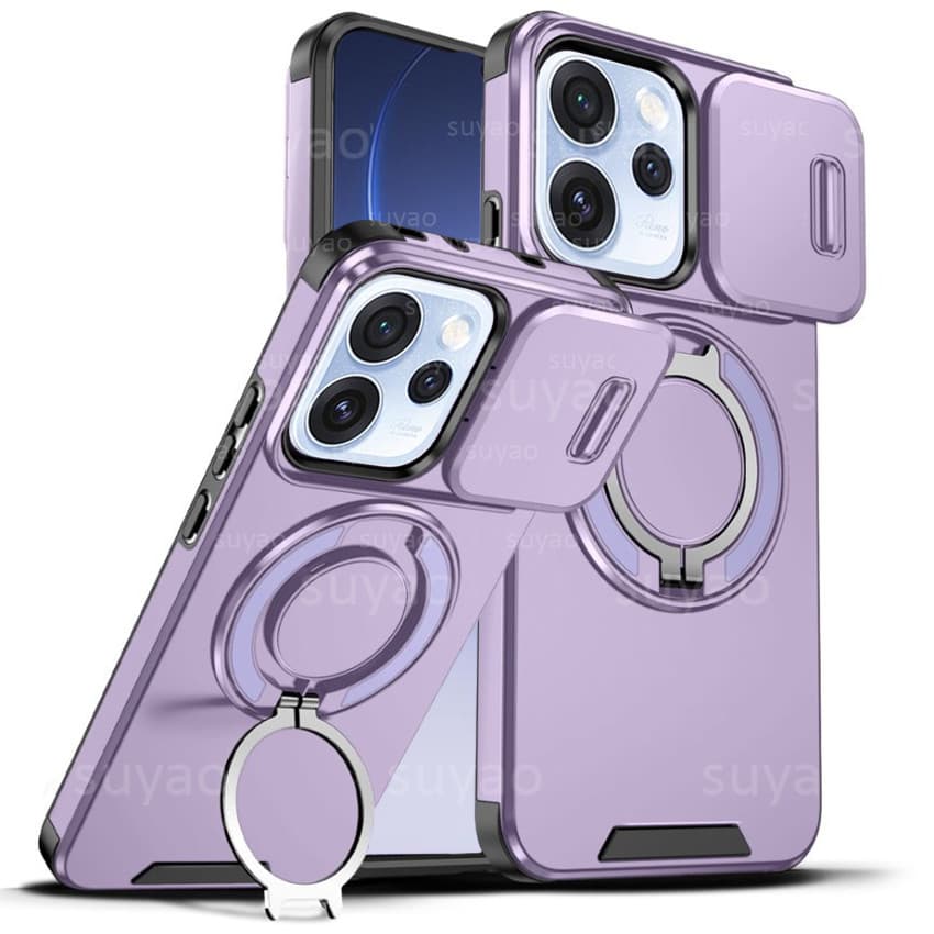 สําหรับOppo Reno 15 Pro Max 15F ProMax 14 14F 13 2026 เคสโทรศัพท์เกราะแหวนผู้ถือแม่เหล็กเลนส์ป้องกันกรณีReno15 Reno15Pro Reno15F Reno15ProMaxกันกระแทกปกหลัง รูปที่ 3