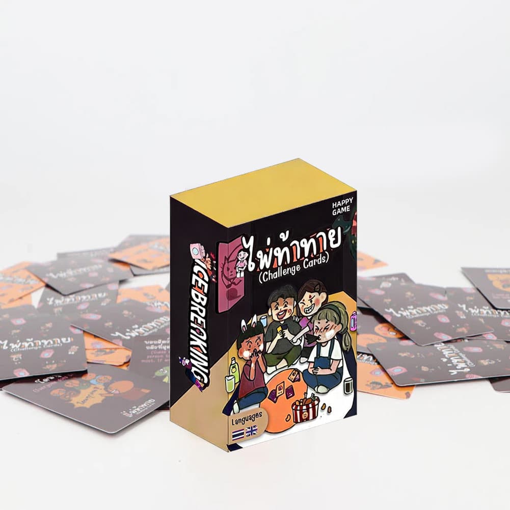 ไพ่ท้าทาย เกมปาร์ตี้วงเพื่อน Thai-Eng ของแท้ เกมกระดานผจญภัยสุดมัน 80 การ์ด การ์ดท้าทายเพื่อนๆ COD รูปที่ 8
