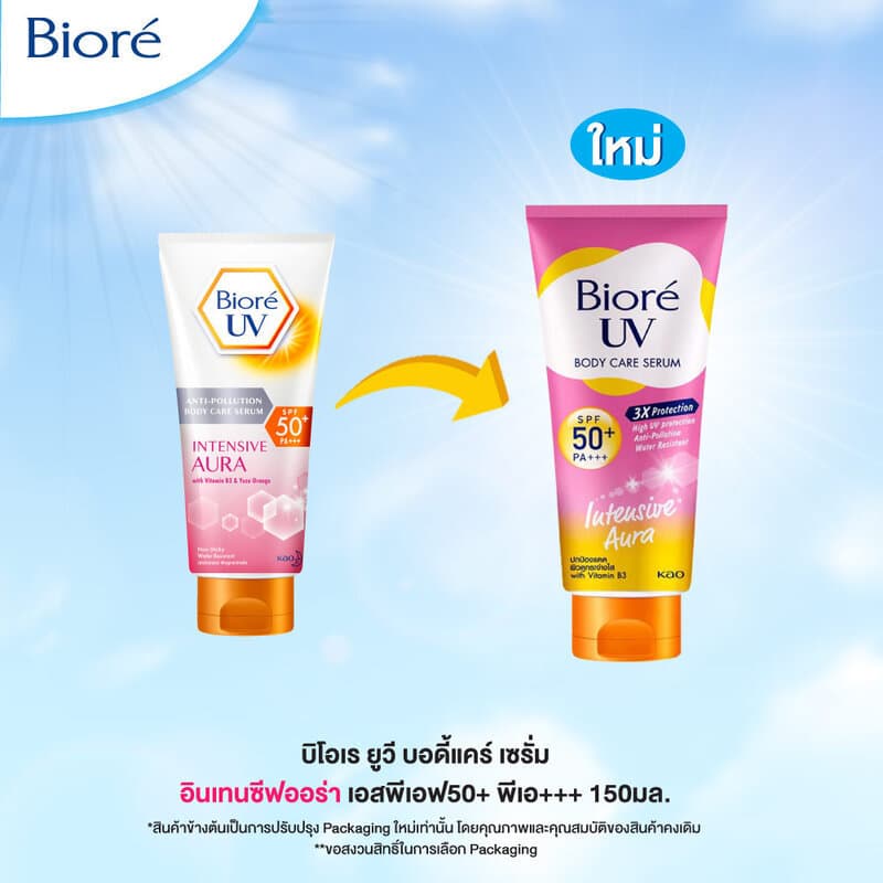Biore UV Anti-Pollution Body Care บิโอเร ครีมกันแดดสำหรับผิวกาย 150ml รูปที่ 6