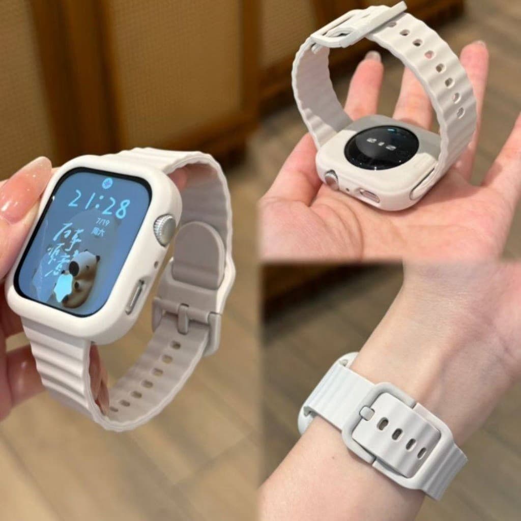 2 in 1 สายรัดซิลิโคนเหลว Soft Shell สําหรับ Huawei Watch Fit4Pro Fit3,สร้อยข้อมือสายรัดข้อมือกีฬาที่ทนทานและเคสป้องกันสําหรับ Fit4 รูปที่ 4