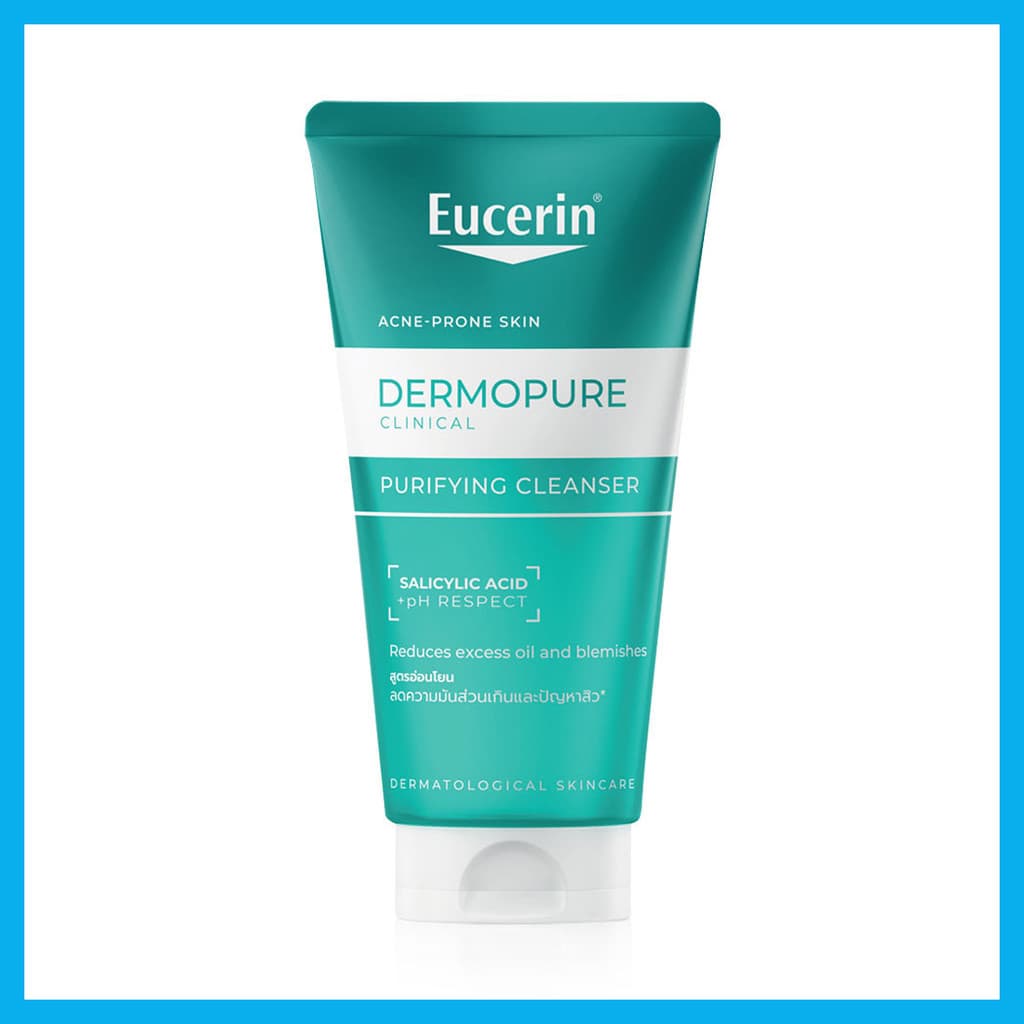Eucerin Dermopure Clinical Purifying Cleanser 75ml เจลล้างหน้าสูตรอ่อนโยน สำหรับผิวมันเป็นสิว ยูเซอริน. รูปที่ 5