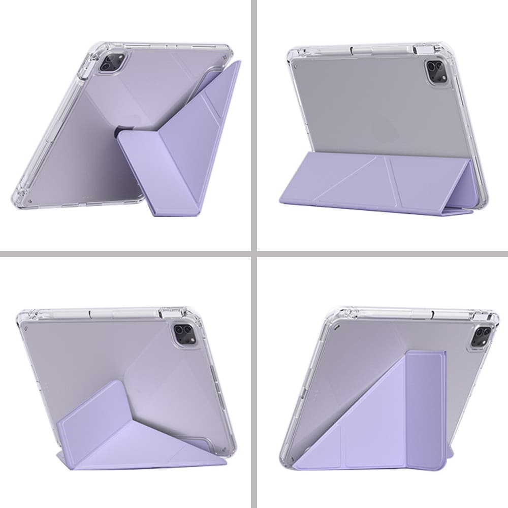 เคสฝาพับอะคริลิคใส Samsung Galaxy Tab A11 A8/A9/S6 Lite/S7/S8/S9 fe/S7 FE/S10 Lite/A9+/S7+ ดีไซน์ Y กันกระแทก รูปที่ 5