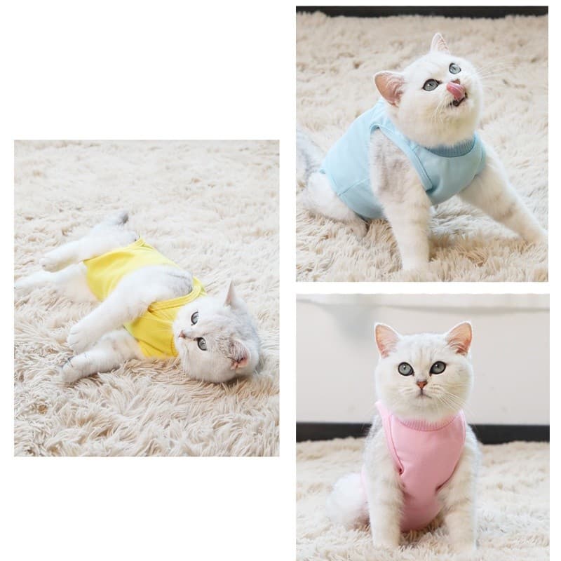 Doge&Orange ชุดกันเลียแผลสำหรับสัตว์เลี้ยง ชุดหลังผ่าตัดแมว ขนาด S/M/L เสื้อหลังทำหมัน ช่วยให้แผลหายไว MIP199 รูปที่ 8