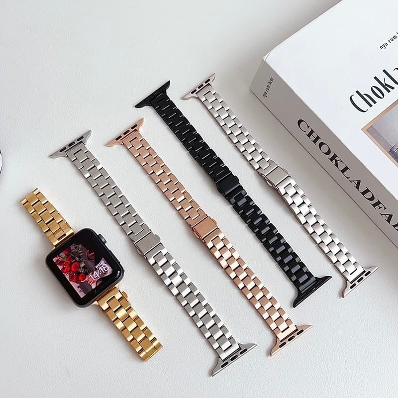 สายนาฬิกาโลหะบางสแตนเลส for Smartwatch Iwatch Apple Watch Ultra SE 3 2 Series 11 10 9 8 7 6 49 46 45 44 42 40 38mm รูปที่ 3