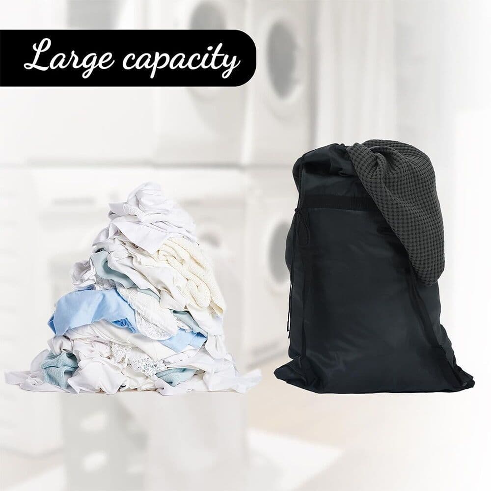 ถุงซักผ้า ทนทาน ถุงซักผ้าอเนกประสงค์ Travel drawstring laundry bag ถุงซักผ้าขนาดใหญ่ รูปที่ 3