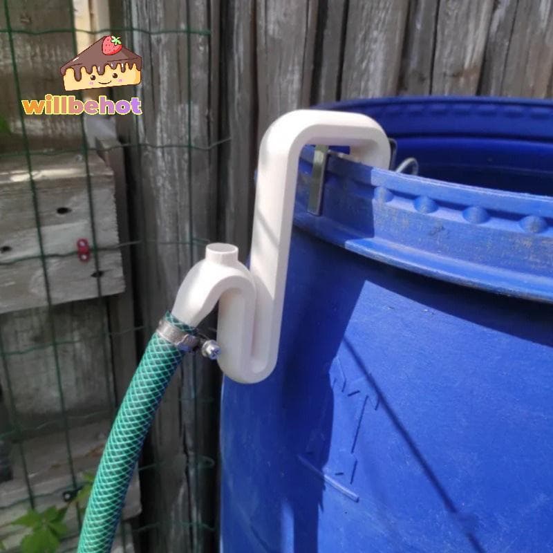 Self Priming Siphon ท่อเจาะล้นอัตโนมัติ ระบายน้ํา เติม Rainwater Transfer Overflow เครื่องมือสวน ตะขอ รูปที่ 2