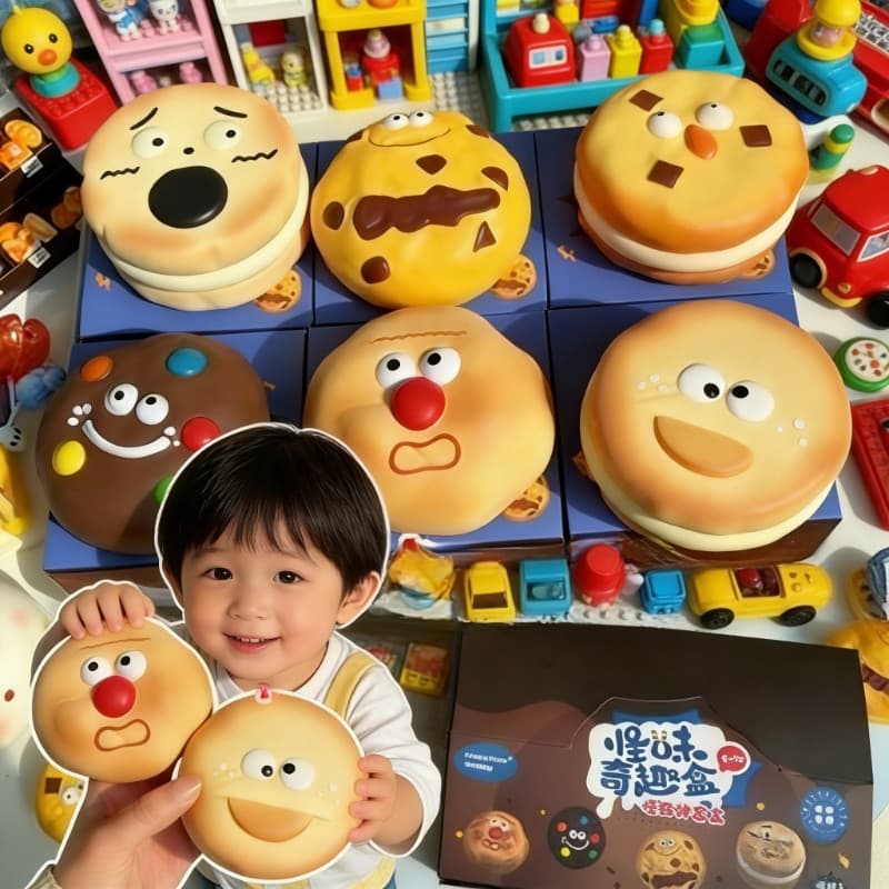 สกุชชี่ จุ่มคุ้กกี้ Chamelon Squishy Toy กล่องสุ่ม ฟื้นตัวช้า ช่วยคลายเครียด ของเล่นบีบคลายเครียด รูปที่ 2
