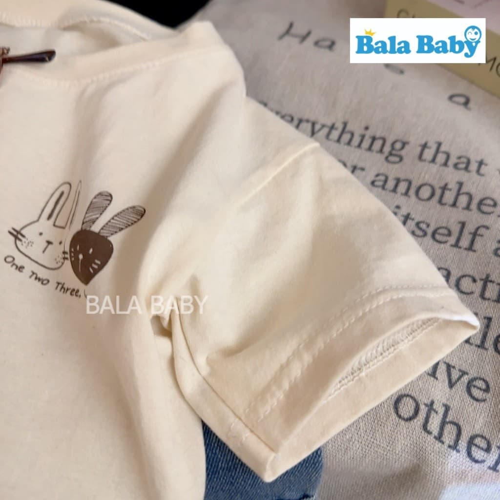 เสื้อยืดเด็ก เสื้อยืดมินิมอลสำหรับเด็ก เนื้อผ้า cotton ใส่ได้ทั้งเด็กผู้ชายและผู้หญิง Size80-120cm DXT02 รูปที่ 8