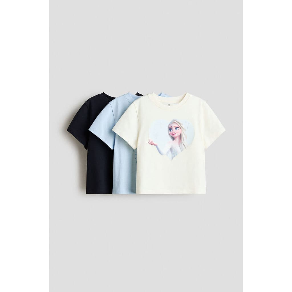H&M ชุดเสื้อยืดเจอร์ซีย์พิมพ์ลาย 3 ชิ้น เด็กหญิง 0937175_20 รูปที่ 1