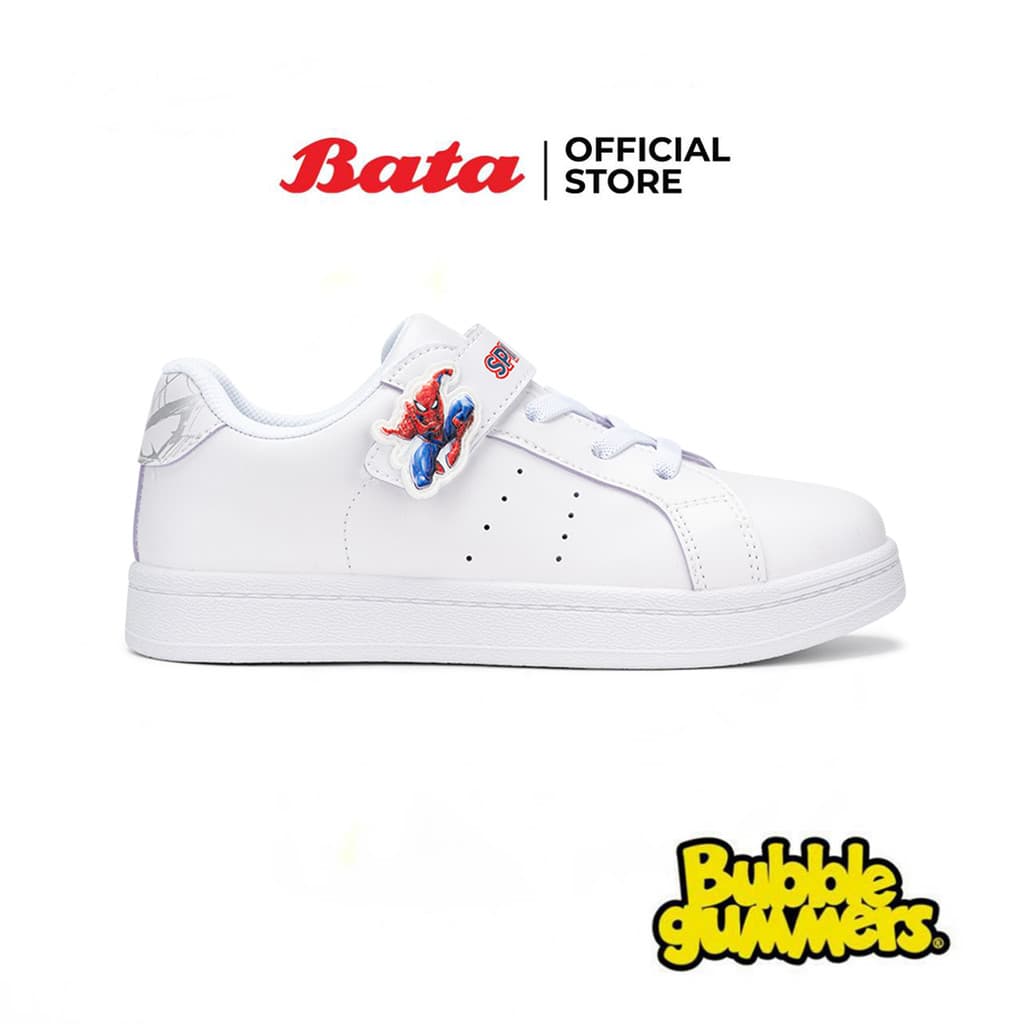 Bata บาจา BBG รองเท้านักเรียนผ้าใบพละ ลายสไปเดอร์แมน สำหรับเด็กผู้ชาย รุ่น SPIDERMAN_G126 สีขาว 3411202 รูปที่ 2