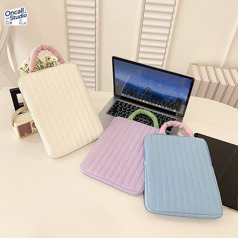 กระเป๋าใส่ iPad 11นิ้ว แลปท็อป 14นิ้ว สีสันน่ารัก พกพาสะดวก ของน่ารักยอดนิยม ของขวัญสำหรับนักเรียน รูปที่ 2
