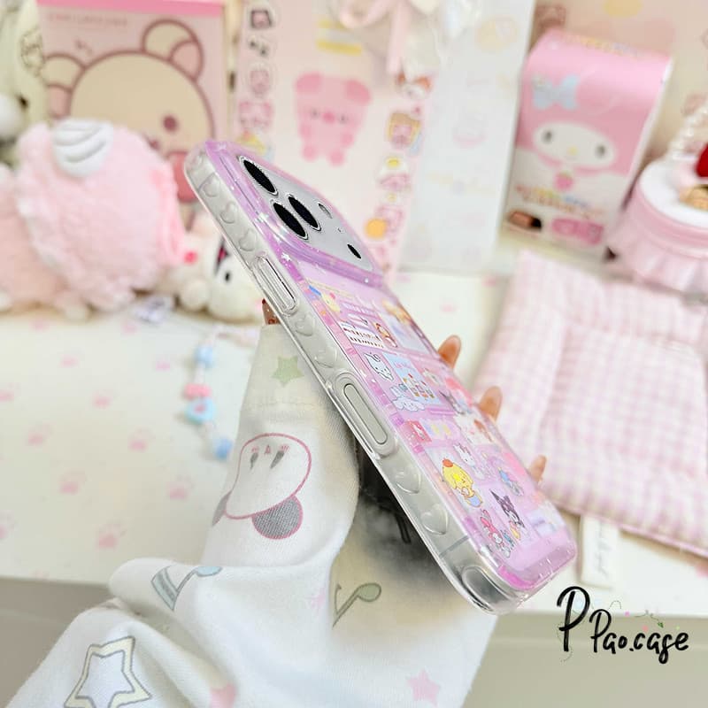 เคสไอโฟน13 15 17 เคสผงวาว ลายMelody Miffyสีชมพูฮิต สำหรับ IPhone 17 16 11 13 14 12 15 Pro Max Air 14 7 8 15 16 Plus XR X รูปที่ 5