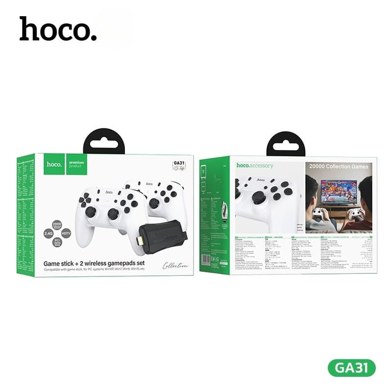 HOCO GA31 Retro Game Stick เครื่องเล่นเกมย้อนยุค 20,000+ เกม ต่อทีวี 4K HDMI พร้อมจอยเกมไร้สาย 2 ตัว เกมส์ต่อทีวี hc6 รูปที่ 9