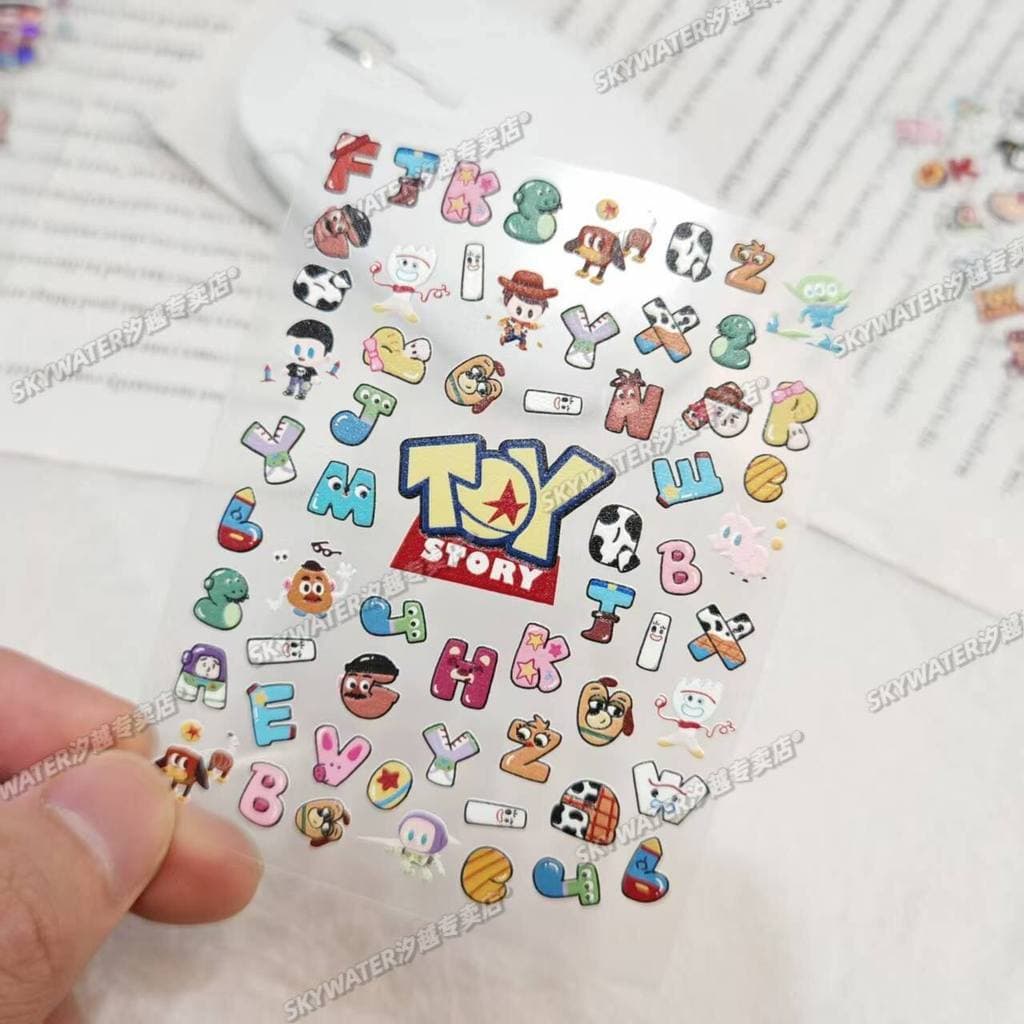 Buzz Lightyear Toy Story diy Letter Keyboard Sticker Keycap Sticker สติ๊กเกอร์แต่งเล็บ Ready Stock Watch Water Cup Sticker รูปที่ 6