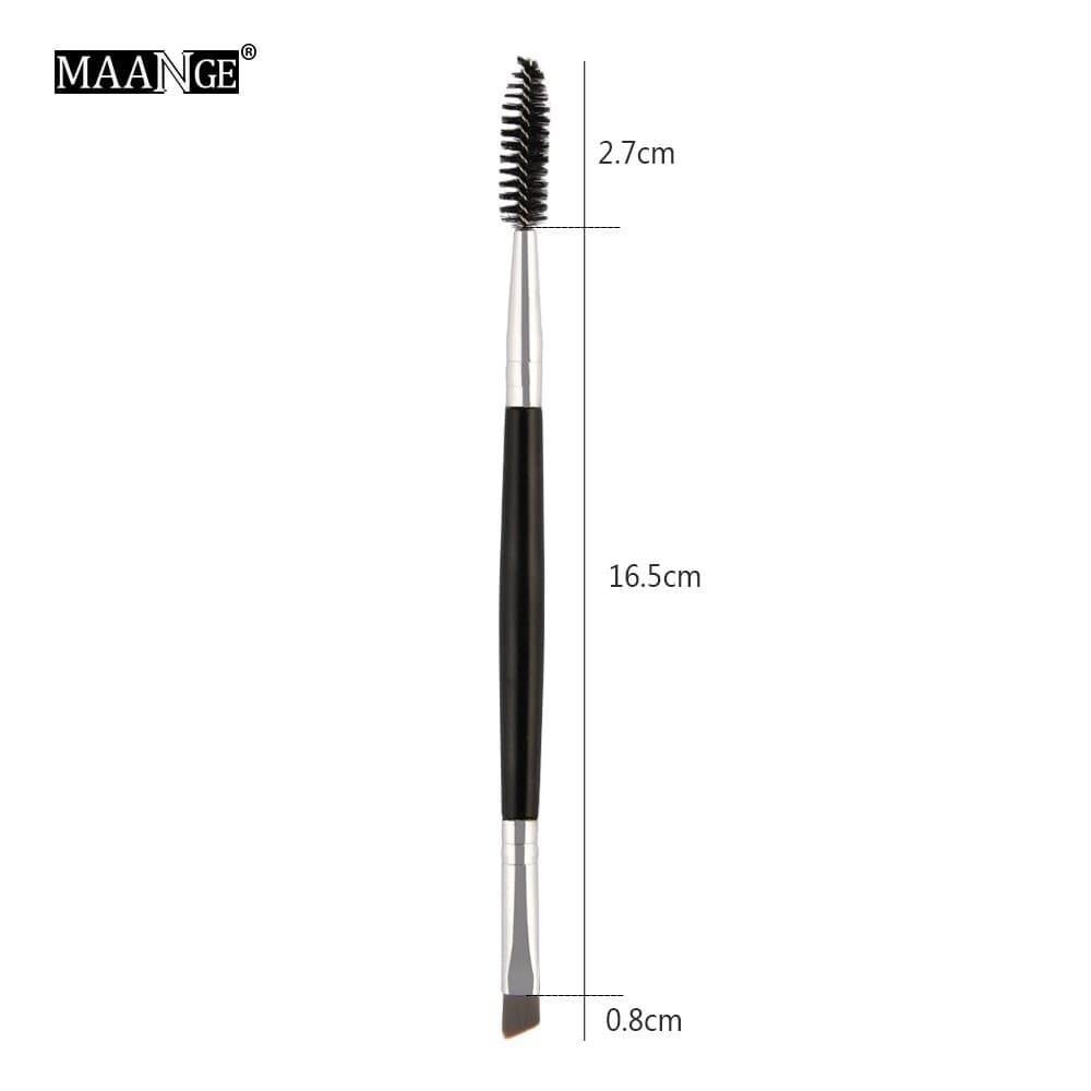 MAANGE 2 In 1 Dual-Ended Eye แปรงแต่งหน้า Spoollie ความงามแต่งหน้าคิ้วแปรงเครื่องมือความงาม รูปที่ 9