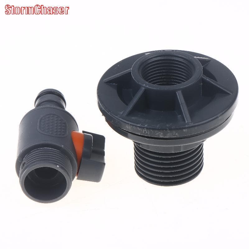 อะแดปเตอร์ถังน้ํา PVC, อะแดปเตอร์ถังน้ําทนทานพร้อมวาล์ว, ชุดขั้วต่อคอลเลกชันน้ําฝนการติดตั้ง Qui รูปที่ 6