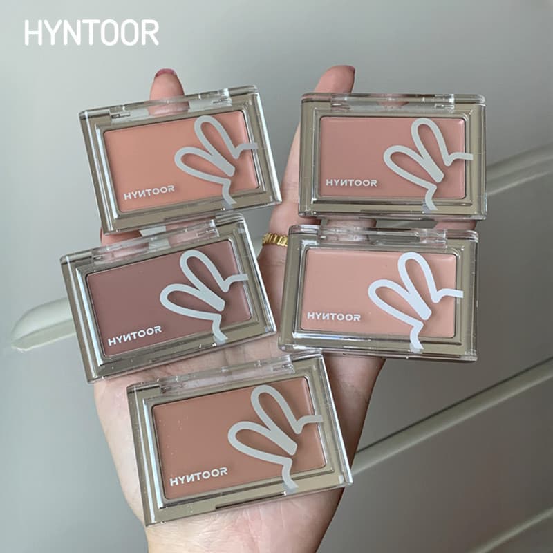 HYNTOOR Blush Plate Brightening Advanced Saturation Contraction สีขยายบรรยากาศแบบพกพา Monochrome Blush Plate รูปที่ 4