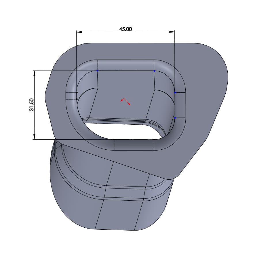 จมูกกรอง PCX160,AVD160 3D Printing ลมไหลดีเพิ่มอากาศในห้องกรอง รูปที่ 6
