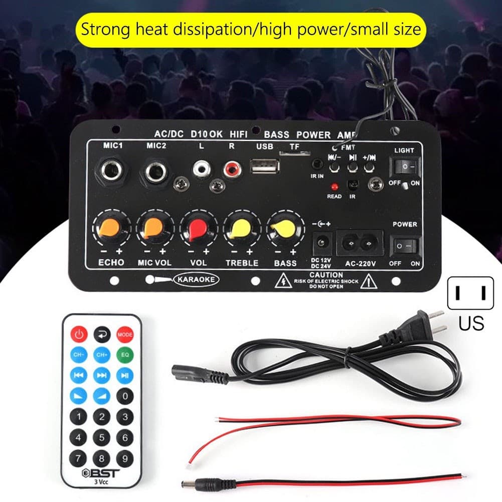 จัดส่งที่รวดเร็ว แอมป์บลูทูธ แอมป์จิ๋ว เครื่องขยายเสียง 900w 2ch บลูทูธ usb ฟังชั้นครบ โมแรงๆ รูปที่ 4