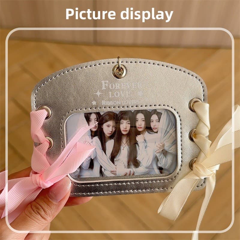 3นิ้ว ที่ใส่การ์ดบัตร ซองการ์ดหนัง PU ฝาครอบใส่โฟโต้การ์ด ที่ใส่การ์ดรูป สองรุ่นให้เลือก รูปที่ 7